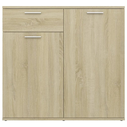 Sideboard Sonoma-Eiche 80x36x75 cm Holzwerkstoff - Pazzar.ch