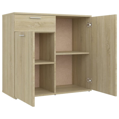 Sideboard Sonoma-Eiche 80x36x75 cm Holzwerkstoff - Pazzar.ch