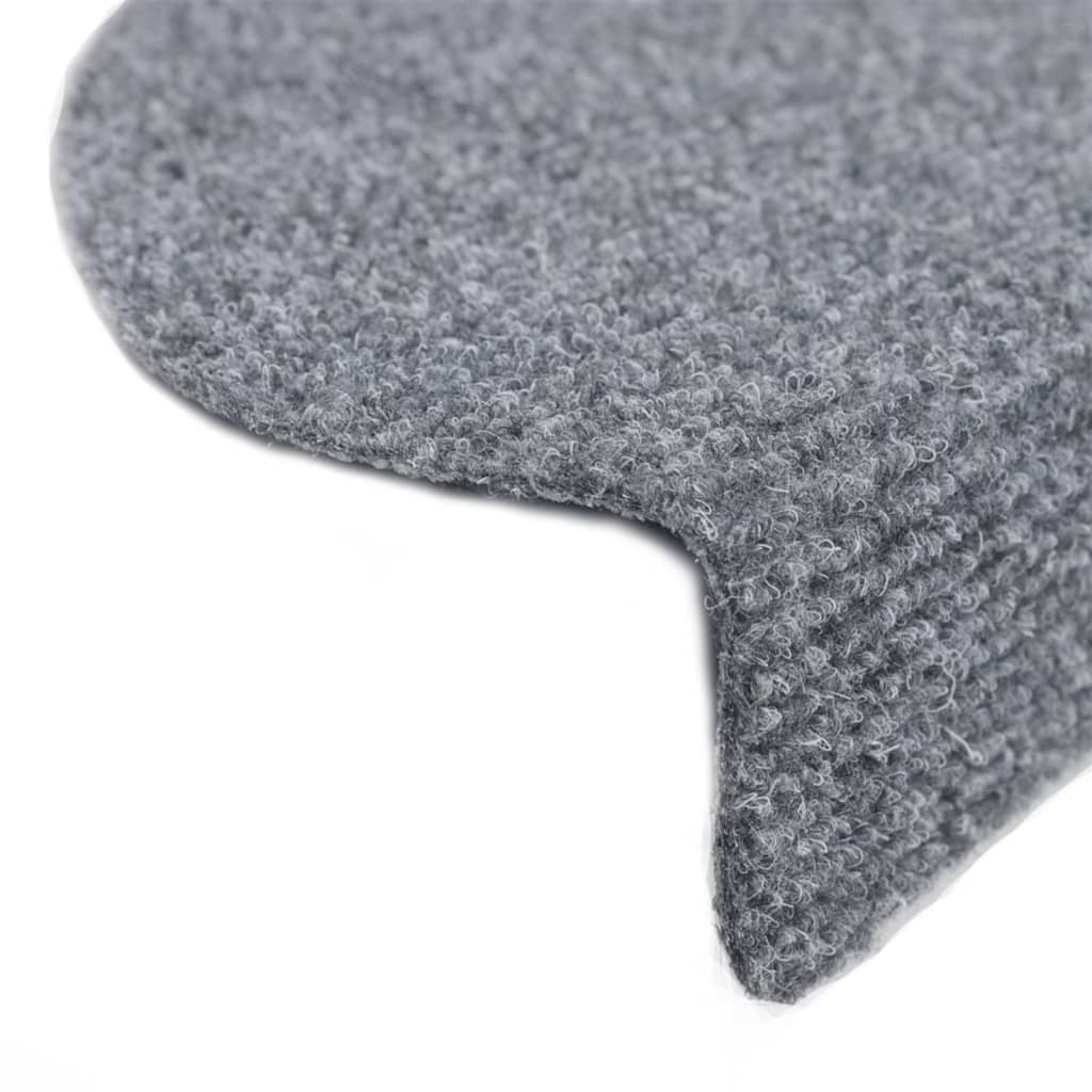 Selbstklebende Treppenmatten 10 Stk. Hellgrau 56x17x3 cm - Pazzar.ch
