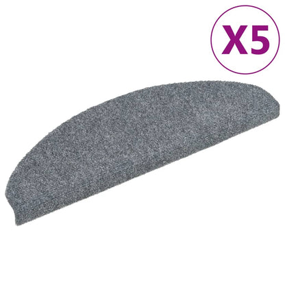 Selbstklebende Treppenmatten 5 Stk. Hellgrau 65x21x4 cm - Pazzar.ch