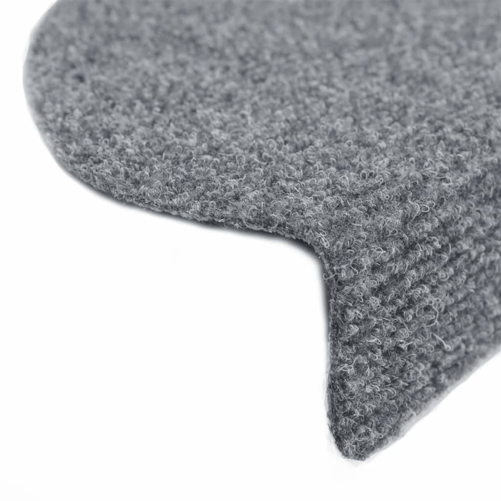 Selbstklebende Treppenmatten 5 Stk. Hellgrau 65x21x4 cm - Pazzar.ch