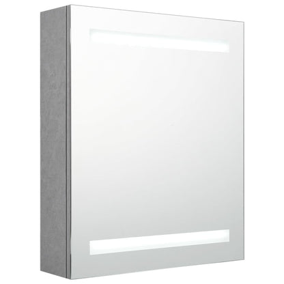 LED-Bad-Spiegelschrank Betongrau 50x14x60 cm - Pazzar.ch