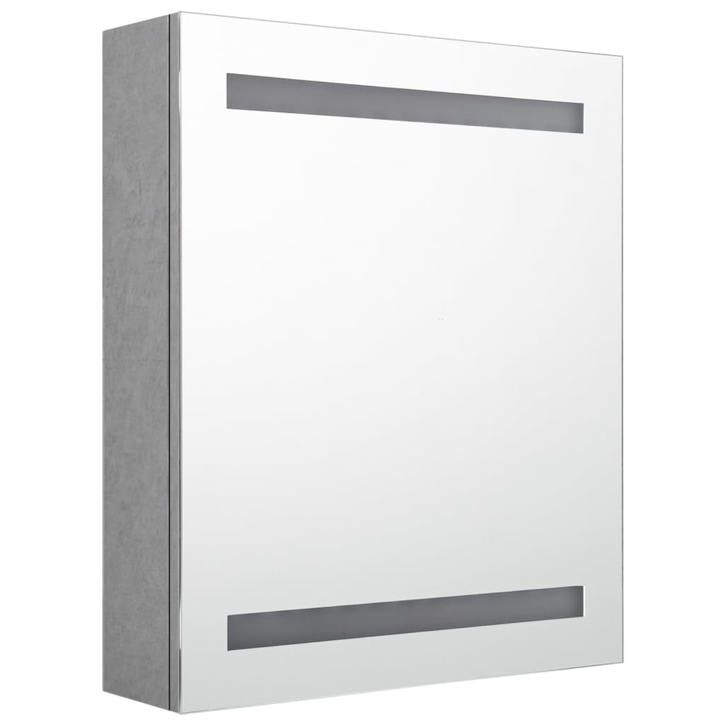 LED-Bad-Spiegelschrank Betongrau 50x14x60 cm - Pazzar.ch