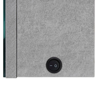LED-Bad-Spiegelschrank Betongrau 50x14x60 cm - Pazzar.ch