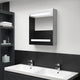 LED-Bad-Spiegelschrank Betongrau 50x14x60 cm