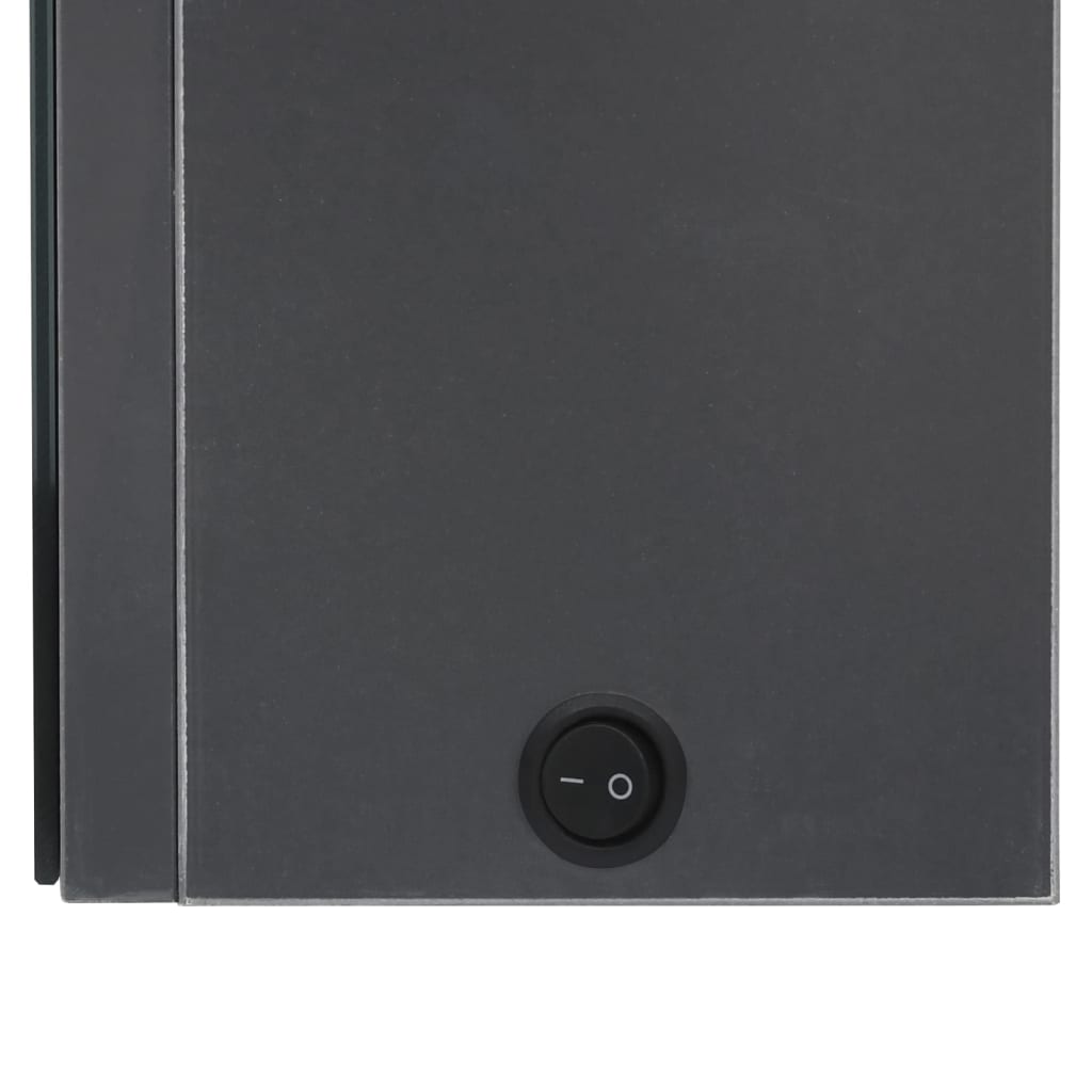 LED-Bad-Spiegelschrank Grau 50x14x60 cm - Pazzar.ch