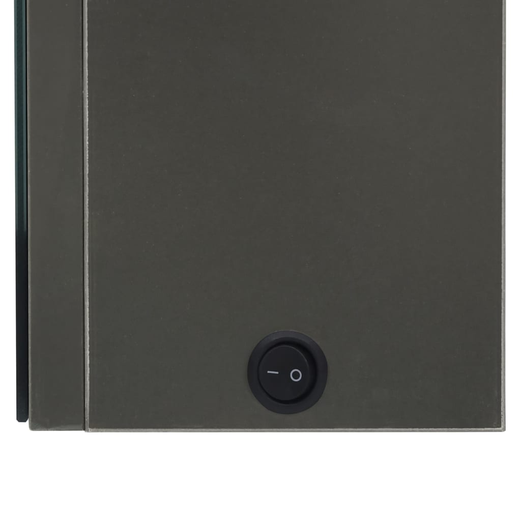 LED-Bad-Spiegelschrank Anthrazit 50x14x60 cm - Pazzar.ch