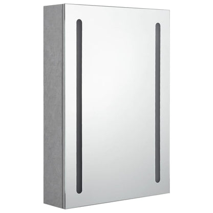 LED-Spiegelschrank fürs Bad Betongrau 50x13x70 cm - Pazzar.ch
