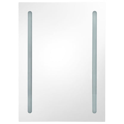 LED-Spiegelschrank fürs Bad Betongrau 50x13x70 cm - Pazzar.ch