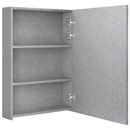 LED-Spiegelschrank fürs Bad Betongrau 50x13x70 cm - Pazzar.ch