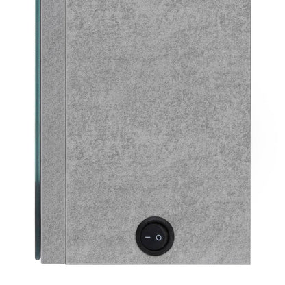 LED-Spiegelschrank fürs Bad Betongrau 50x13x70 cm - Pazzar.ch