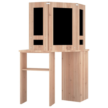 Eck-Schminktisch mit LED Eichen-Optik 111x54x141,5 cm - Pazzar.ch