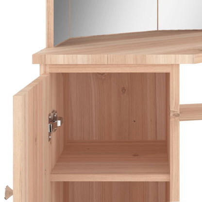 Eck-Schminktisch mit LED Eichen-Optik 111x54x141,5 cm - Pazzar.ch
