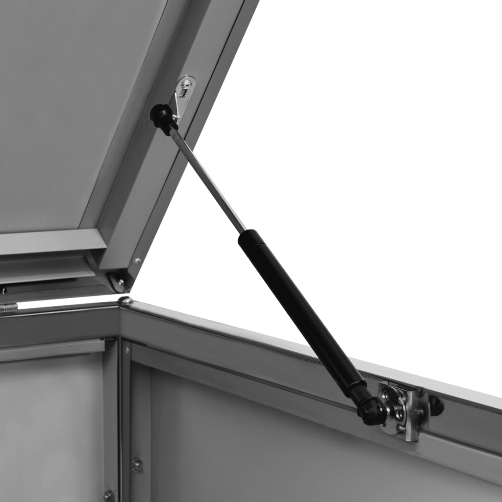 Mülltonnenbox für 3 Tonnen 207x77,5x112,5 cm Edelstahl - Pazzar.ch