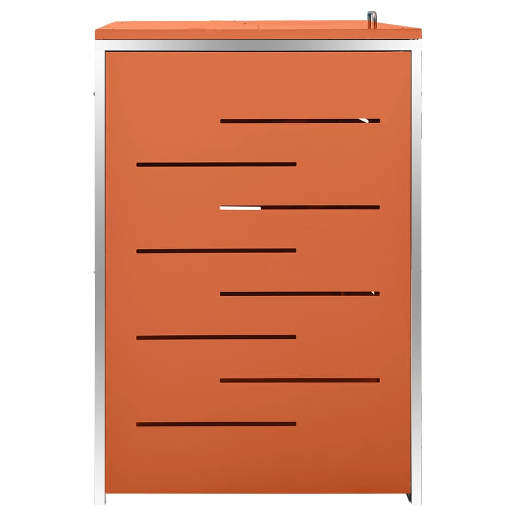 Mülltonnenbox für 3 Tonnen 207x77,5x112,5 cm Edelstahl - Pazzar.ch