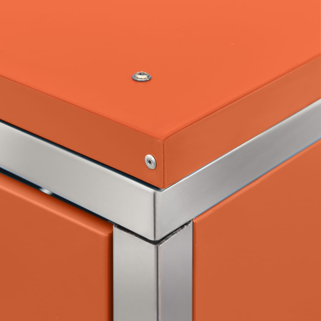 Mülltonnenbox für 3 Tonnen 207x77,5x112,5 cm Edelstahl - Pazzar.ch