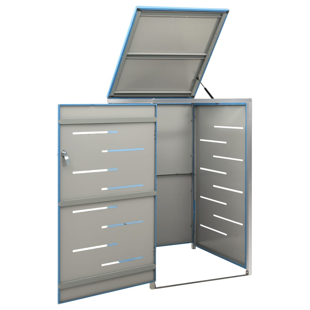 Mülltonnenbox für 1 Tonne 69x77,5x112,5 cm Edelstahl - Pazzar.ch