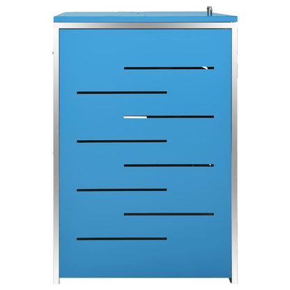 Mülltonnenbox für 4 Tonnen 276,5x77,5x112,5 cm Edelstahl - Pazzar.ch