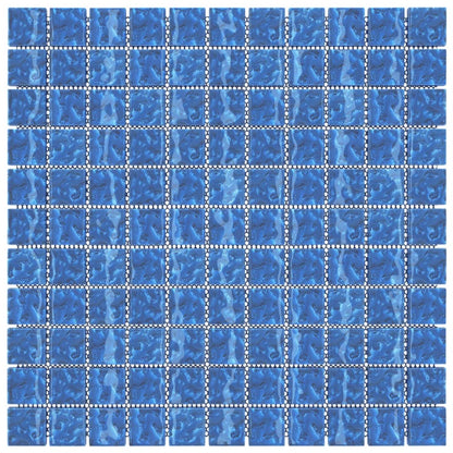 Mosaikfliesen 11 Stk. Blau 30x30 cm Glas - Pazzar.ch