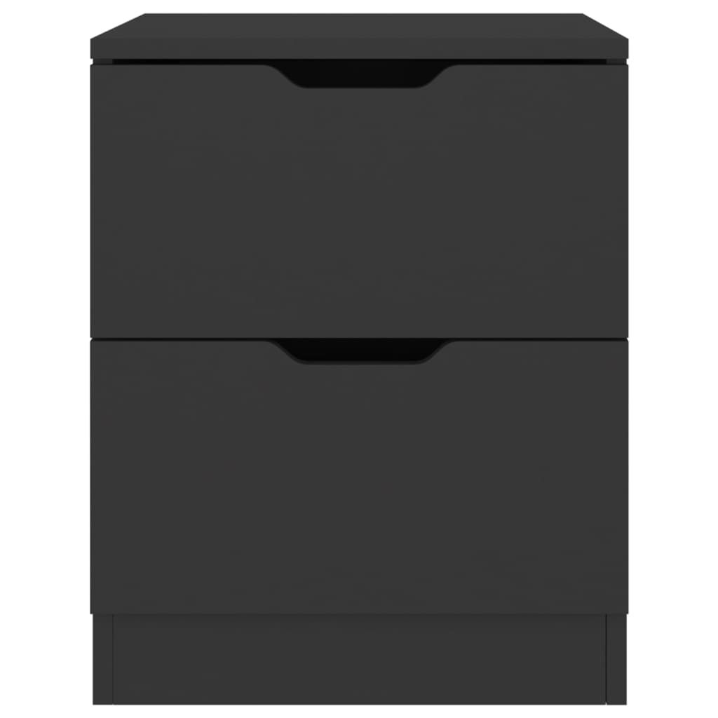 Nachttische 2 Stk. Schwarz 40x40x50 cm Spanplatte - Pazzar.ch