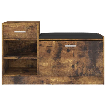 Schuhbank Räuchereiche 94,5x31x57 cm Holzwerkstoff - Pazzar.ch