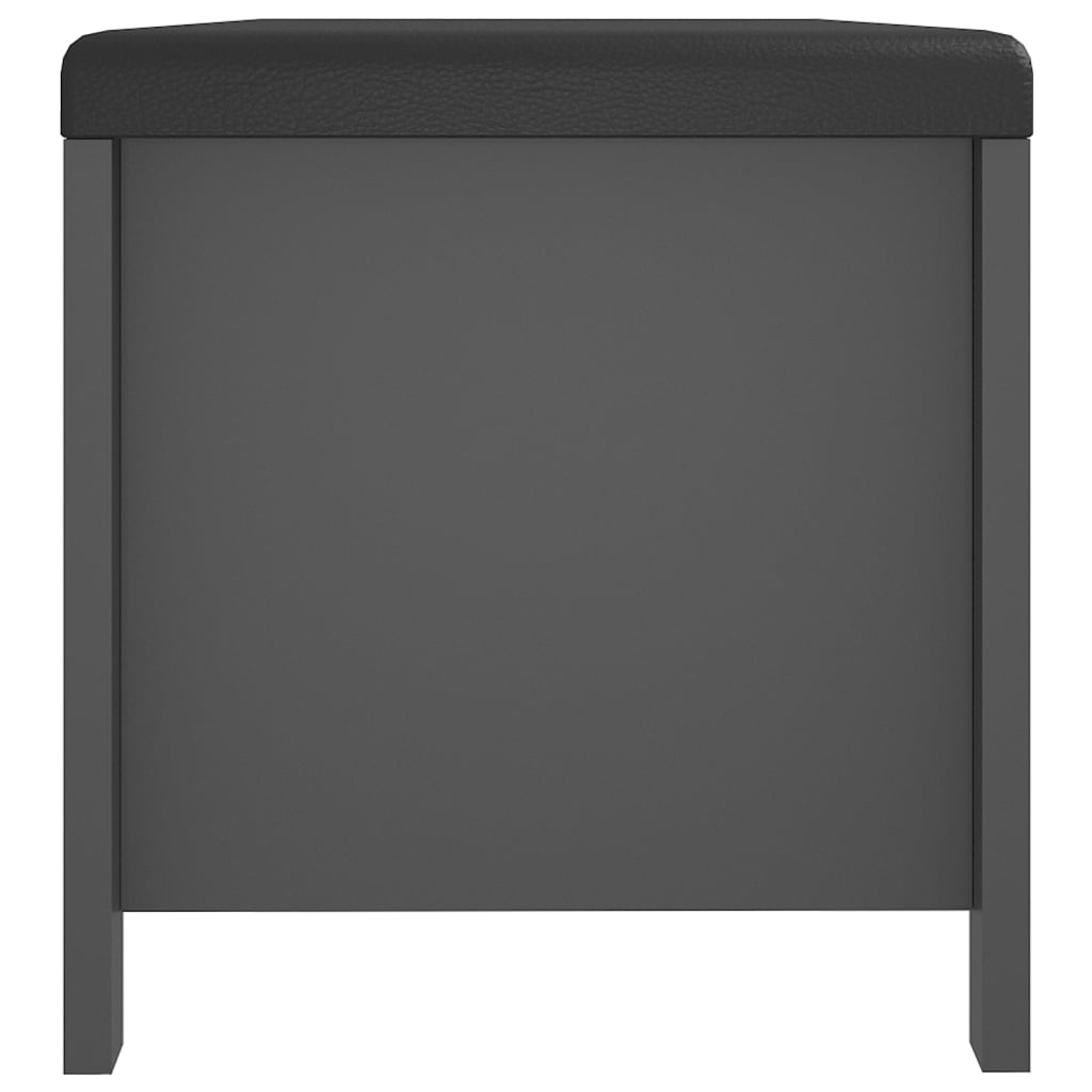 Sitzbank mit Stauraum und Kissen Grau 105x40x45cm Holzwerkstoff - Pazzar.ch