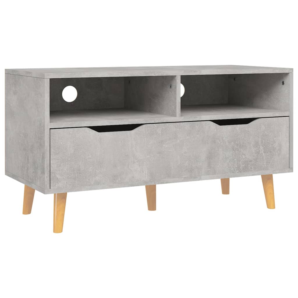 TV-Schrank Betongrau 90x40x48,5 cm Holzwerkstoff - Pazzar.ch
