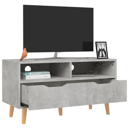 TV-Schrank Betongrau 90x40x48,5 cm Holzwerkstoff - Pazzar.ch