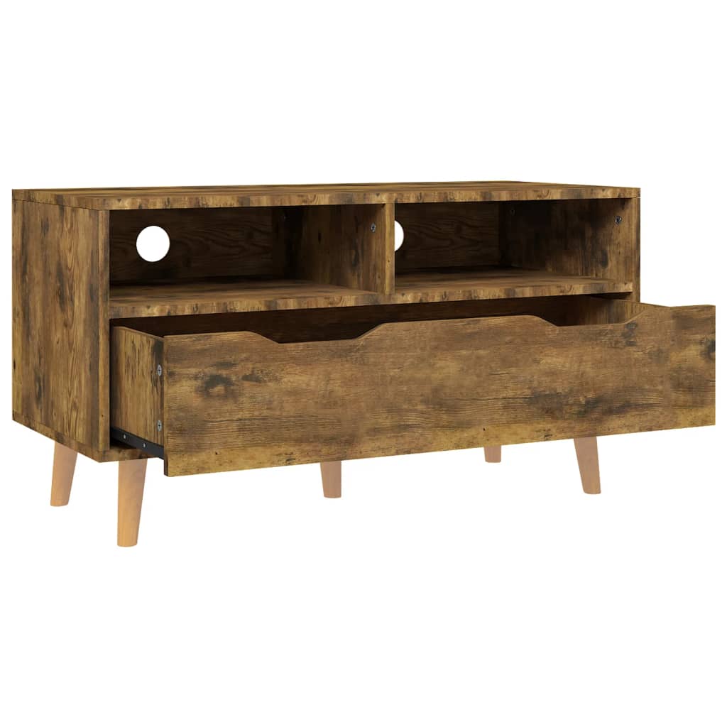 TV-Schrank Räuchereiche 90x40x48,5 cm Holzwerkstoff - Pazzar.ch