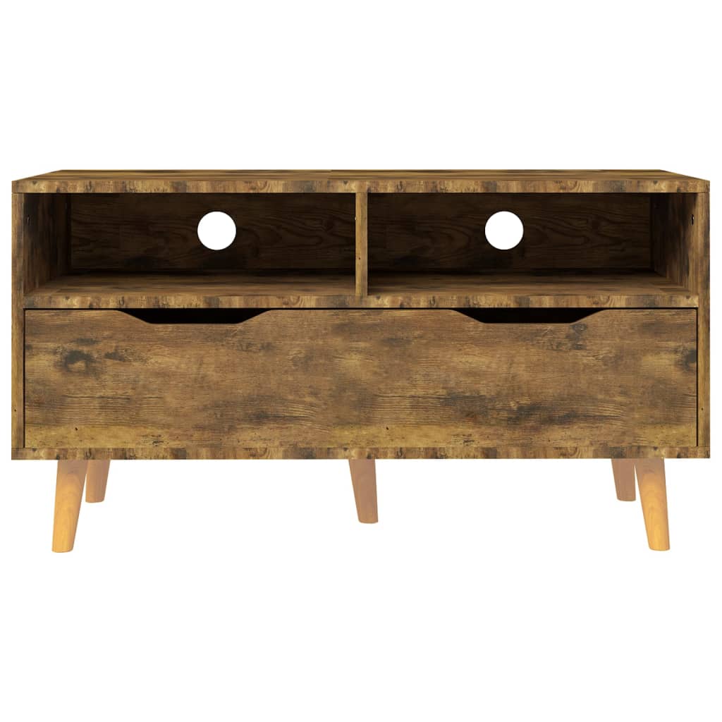 TV-Schrank Räuchereiche 90x40x48,5 cm Holzwerkstoff - Pazzar.ch
