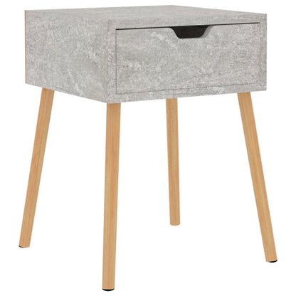 Nachttisch Betongrau 40x40x56 cm Holzwerkstoff - Pazzar.ch