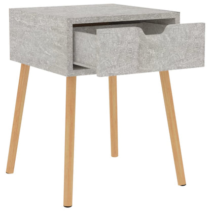 Nachttisch Betongrau 40x40x56 cm Holzwerkstoff - Pazzar.ch