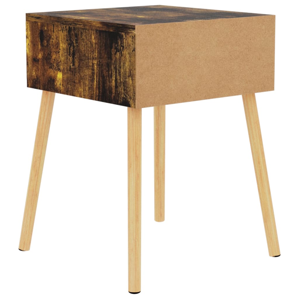 Nachttisch Räuchereiche 40x40x56 cm Holzwerkstoff - Pazzar.ch