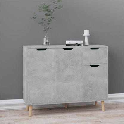 Sideboard Betongrau 90x30x72 cm Holzwerkstoff - Pazzar.ch
