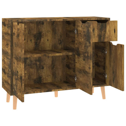Sideboard Räuchereiche 90x30x72 cm Holzwerkstoff - Pazzar.ch