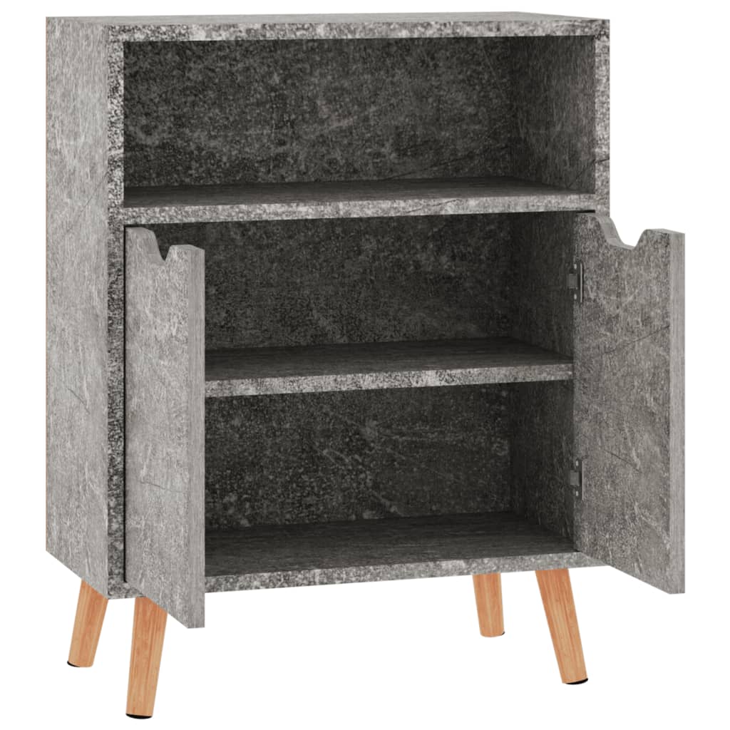 Sideboard Betongrau 60x30x72 cm Holzwerkstoff