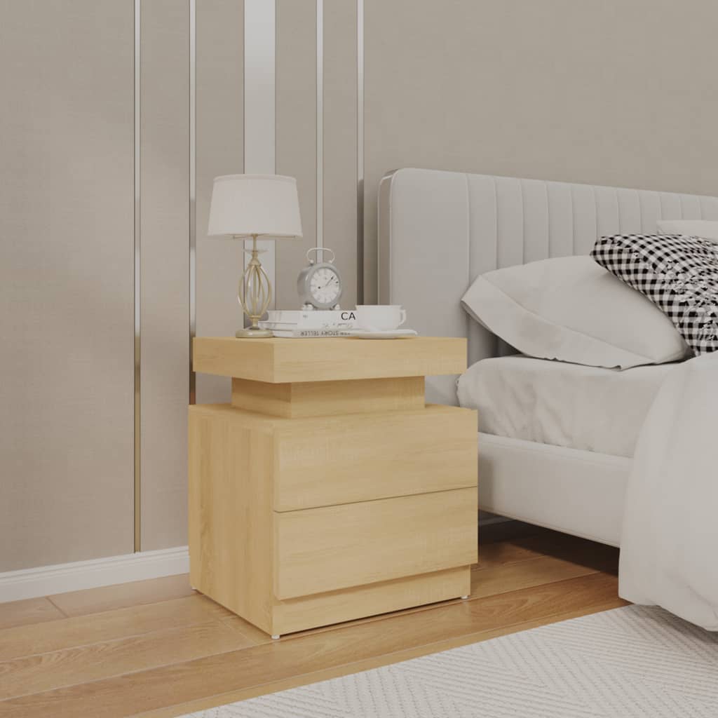 Nachttisch Sonoma-Eiche 45x35x52 cm Holzwerkstoff - Pazzar.ch