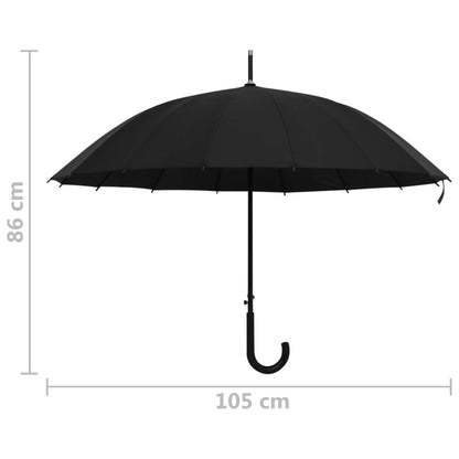 Regenschirm Automatisch Schwarz 105cm - Pazzar.ch