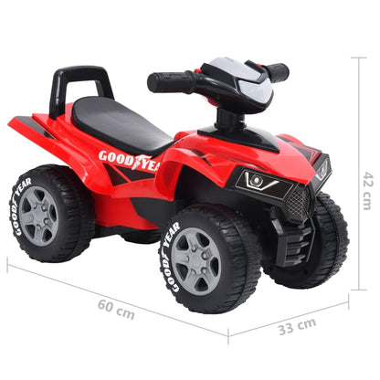 Aufsitz-Quad für Kinder Good Year Rot - Pazzar.ch