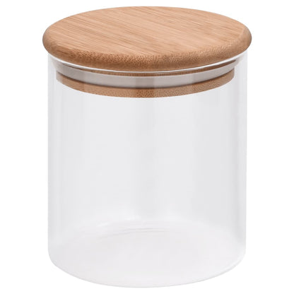 Vorratsgläser mit Bambusdeckel 6 Stk. 600 ml - Pazzar.ch