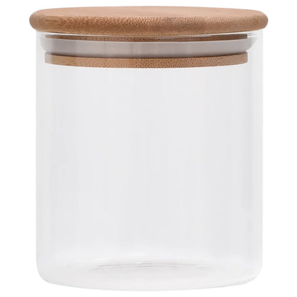 Vorratsgläser mit Bambusdeckel 6 Stk. 600 ml - Pazzar.ch