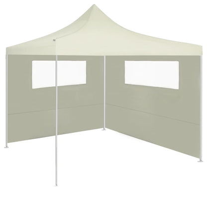 Pavillon-Seitenwand mit Fenstern 6x2 m Creme - Pazzar.ch