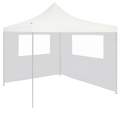 Pavillon-Seitenwand mit Fenstern 4x2 m Weiß - Pazzar.ch