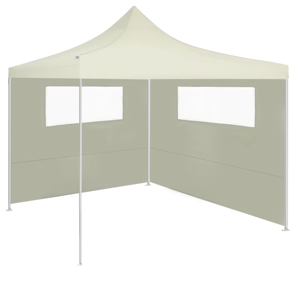 Pavillon-Seitenwände mit Fenstern 2 Stk. Creme - Pazzar.ch