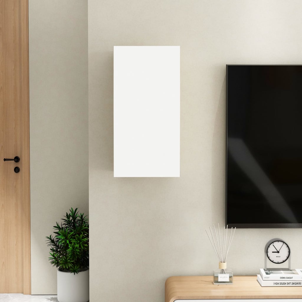 TV-Schrank Weiß Sonoma-Eiche 30,5x30x60 cm Holzwerkstoff - Pazzar.ch