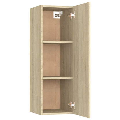 TV-Schränke 2 Stk. Sonoma-Eiche 30,5x30x90 cm Holzwerkstoff - Pazzar.ch