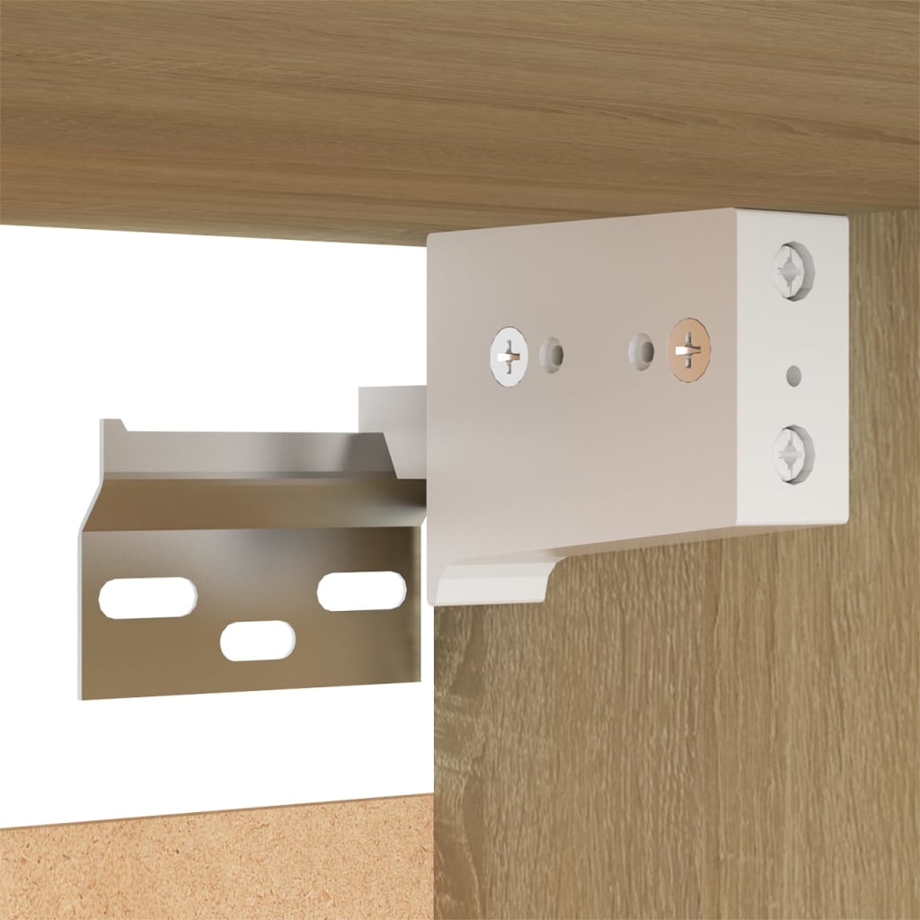 TV-Schränke 2 Stk. Sonoma-Eiche 30,5x30x90 cm Holzwerkstoff - Pazzar.ch