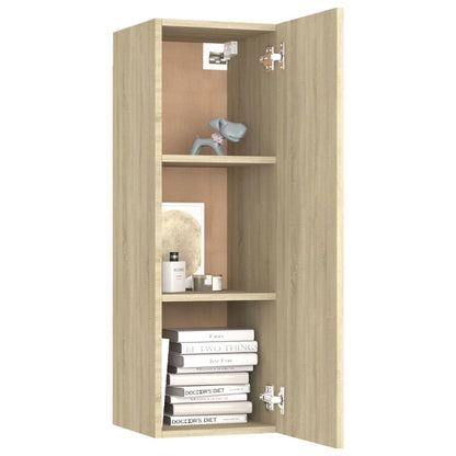 TV-Schränke 2 Stk. Sonoma-Eiche 30,5x30x90 cm Holzwerkstoff - Pazzar.ch
