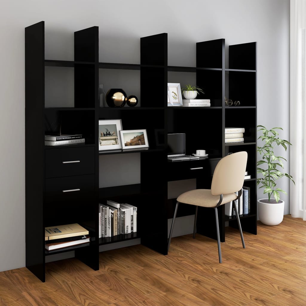 Bücherregal Schwarz 40x35x180 cm Holzwerkstoff - Pazzar.ch