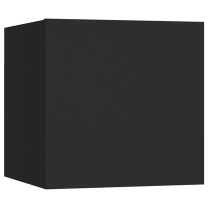 TV-Wandschränke 2 Stk. Schwarz 30,5x30x30 cm - Pazzar.ch